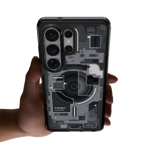 Etui Spigen Ultra Hybrid Mag MagSafe na Samsung Galaxy S26 Ultra Zero One - przezroczysto-czarne