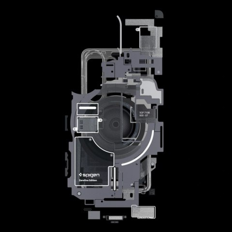 Etui Spigen Ultra Hybrid Mag MagSafe na Samsung Galaxy S26 Ultra Zero One - przezroczysto-czarne