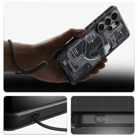 Etui Spigen Ultra Hybrid Mag MagSafe na Samsung Galaxy S26 Ultra Zero One - przezroczysto-czarne