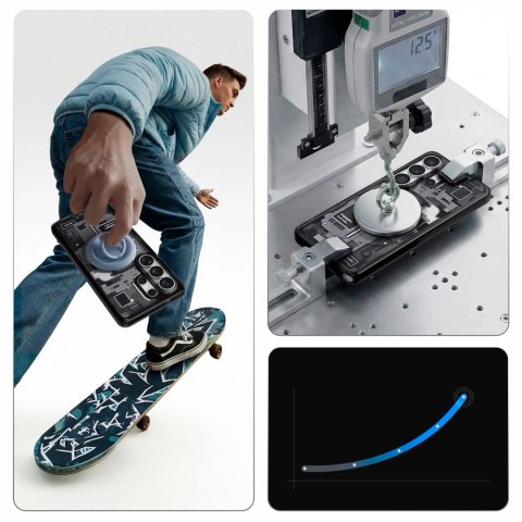 Etui Spigen Ultra Hybrid Mag MagSafe na Samsung Galaxy S26 Ultra Zero One - przezroczysto-czarne