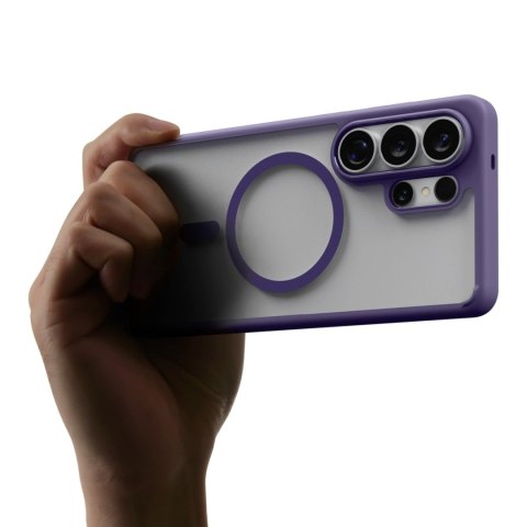 Etui Spigen Ultra Hybrid Mag MagSafe na Samsung Galaxy S26 Ultra - przezroczysto-granatowe