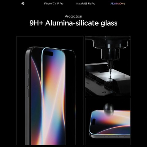 Szkło hartowane Spigen Glas.TR EZ Fit Pro na iPhone 16 Pro / 17 / 17 Pro - przezroczyste