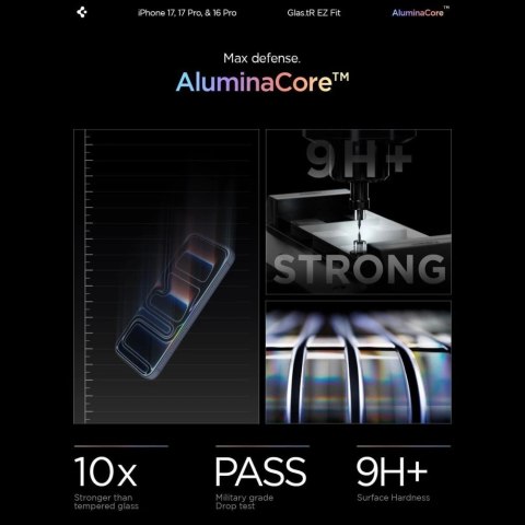 Szkło hartowane Spigen Glas.tR EZ Fit Privacy na iPhone 16 Pro - 2 szt.