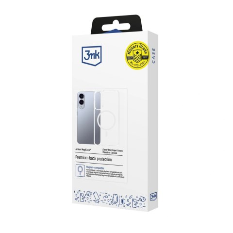 Etui 3mk Armor MagCase na Samsung Galaxy S25 Edge - przezroczyste
