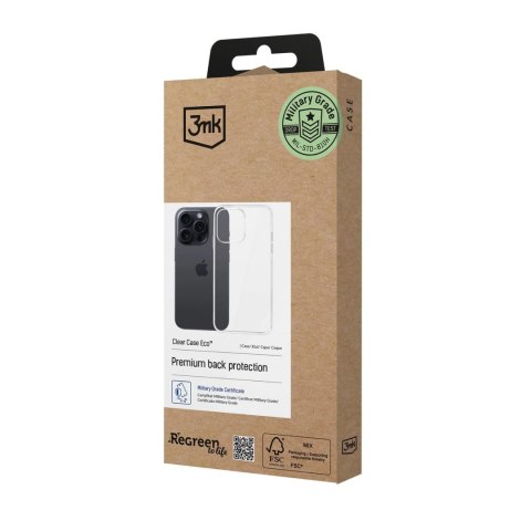 Etui 3mk Clear Case Eco na Apple iPhone 15 pro max - przezroczyste