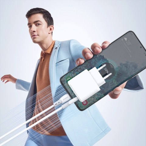 Kabel Dudao L25SC 60 W USB-C - USB-C z miękkim silikonowym oplotem 1 m - biały