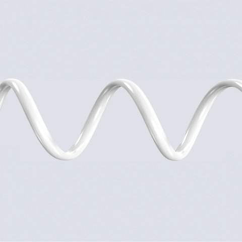 Kabel Dudao L25SC 60 W USB-C - USB-C z miękkim silikonowym oplotem 2 m - biały