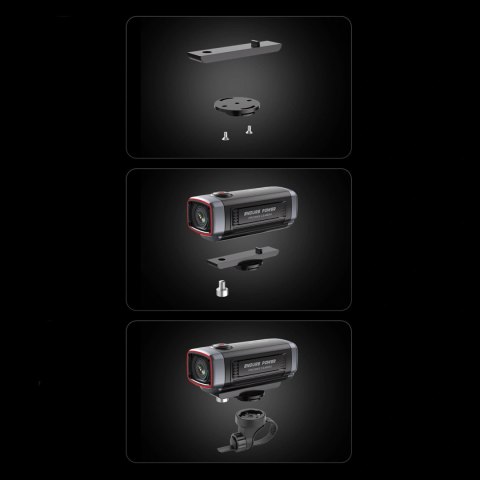 Kamera sportowa AKEEYO 710 Lite wideorejestrator na kierownicę na rower motocykl - czarna