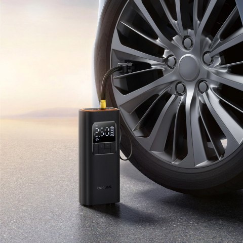 Kompresor Baseus SuperMini Pro akumulatorowy z wyświetlaczem - czarny