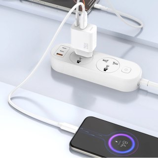 Ładowarka Dudao A26TEU GaN 25W USB-A, USB-C - biała