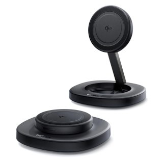 Ładowarka indukcyjna Baseus EnerFill FF11 15W składana z ładowarką sieciową 20W i kablem USB-C 1m - czarna