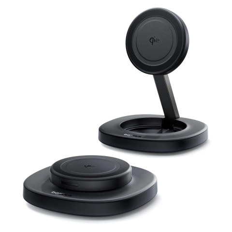 Ładowarka indukcyjna Baseus EnerFill FF11 15W składana z ładowarką sieciową 20W i kablem USB-C 1m - czarna