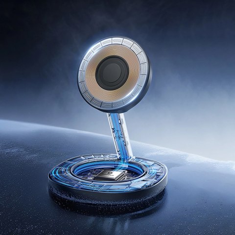 Ładowarka indukcyjna Baseus EnerFill FF11 15W składana z ładowarką sieciową 20W i kablem USB-C 1m - czarna