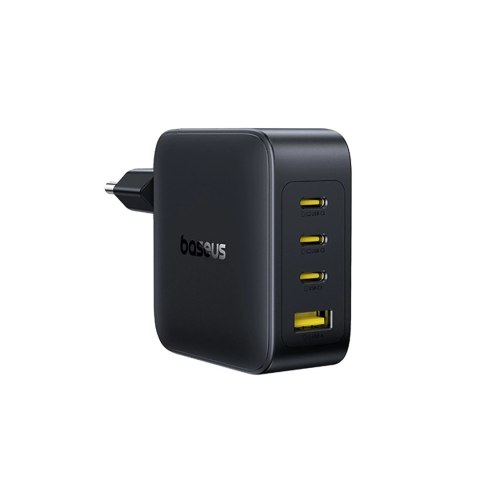 Ładowarka sieciowa Baseus EnerFill FH11 GaN 140W 3xUSB-A + 1xUSB-C - czarna