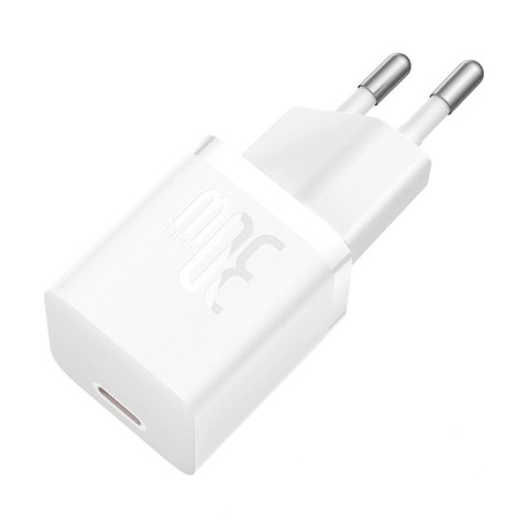 Ładowarka sieciowa Baseus GaN5 USB-C 30W z kablem Baseus Dynamic 3 USB-C 100W 1m - biała