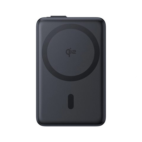 Powerbank Baseus Nomos 10000mAh 30W Qi2 z podstawką kompatybilny z MagSafe z wbudowanym kablem USB-C - czarny