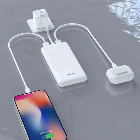 Powerbank Dudao K10Pro 2,4A 20000mAh 2 x USB-A - biały