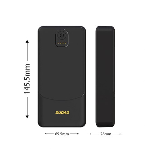 Powerbank Dudao K10Pro 2,4A 20000mAh 2 x USB-A - czarny