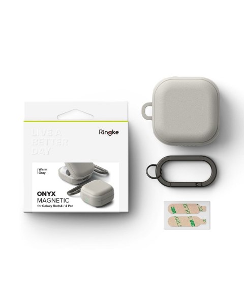 RINGKE ONYX MAGNETIC MAGSAFE SAMSUNG GALAXY BUDS 4 / 4 PRO WARM GREY
