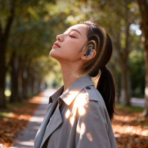 Słuchawki Dudao U17Z Bluetooth 5.3 OWS z zausznikami - czarne