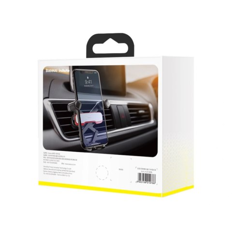 Uchwyt samochodowy Baseus Lateral Gravity grawitacyjny - srebrny