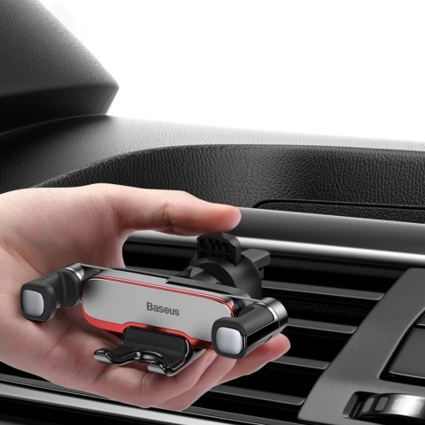 Uchwyt samochodowy Baseus Lateral Gravity grawitacyjny - srebrny