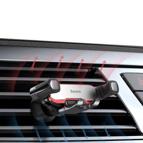 Uchwyt samochodowy Baseus Lateral Gravity grawitacyjny - srebrny