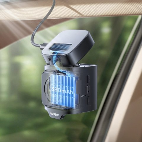 Wideorejestrator Baseus PrimeTrip VD1 Pro kamera samochodowa 4K+1080p z akumulatorem - czarny