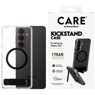 Etui CARE by PanzerGlass Black Kickstand & QI na Samsung Galaxy S26+ - przezroczyste
