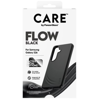 Etui CARE by PanzerGlass Flow Black QI na Samsung Galaxy S26 - czarne