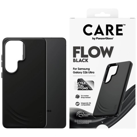 Etui CARE by PanzerGlass Flow Black Qi anSamsung Galaxy S26 Ultra - czarne