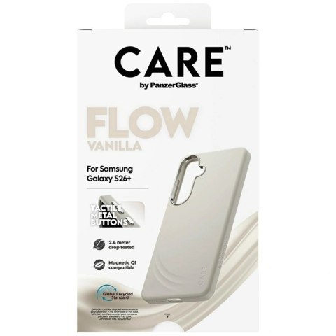 Etui CARE by PanzerGlass Flow Vanilla Qi na Samsung Galaxy S26+ - beżowe