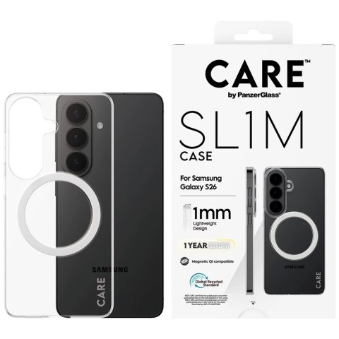 Etui CARE by PanzerGlass SL1M na Samsung Galaxy S26 - przezroczyste