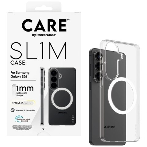 Etui CARE by PanzerGlass SL1M na Samsung Galaxy S26 - przezroczyste