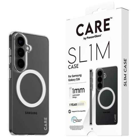 Etui CARE by PanzerGlass SL1M na Samsung Galaxy S26 - przezroczyste