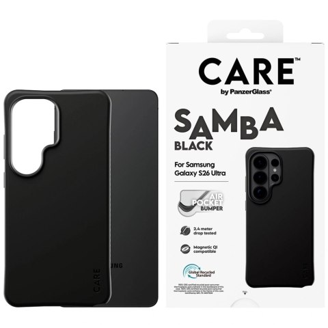 Etui CARE by PanzerGlass Samba Black Qi na Samsung Galaxy S26 Ultra - czarne