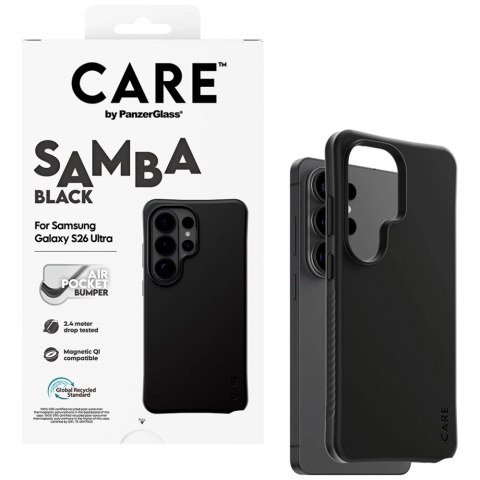 Etui CARE by PanzerGlass Samba Black Qi na Samsung Galaxy S26 Ultra - czarne