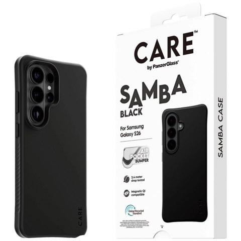 Etui CARE by PanzerGlass Samba Black Qi na Samsung Galaxy S26 Ultra - czarne