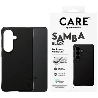 Etui CARE by PanzerGlass Samba Black Qi na Samsung Galaxy S26 - czarne