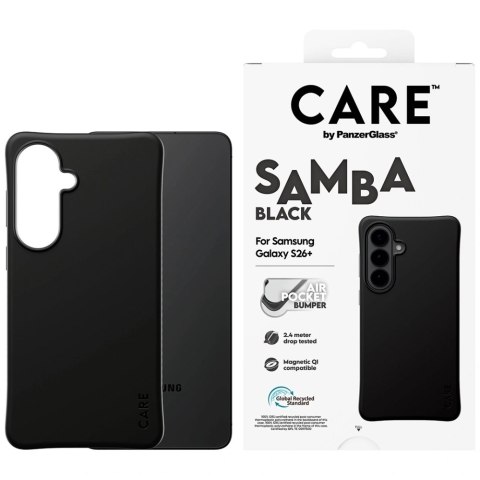 Etui CARE by PanzerGlass Samba Black Qi na Samsung Galaxy S26+ - czarne