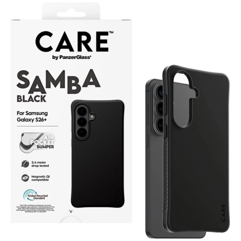 Etui CARE by PanzerGlass Samba Black Qi na Samsung Galaxy S26+ - czarne
