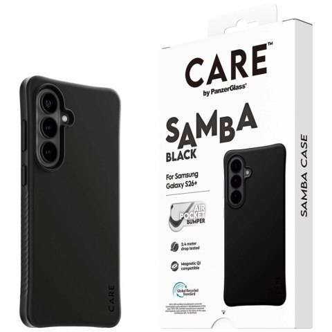 Etui CARE by PanzerGlass Samba Black Qi na Samsung Galaxy S26+ - czarne