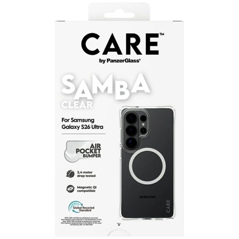 Etui CARE by PanzerGlass Samba Transparent Qi na Samsung Galaxy S26 Ultra - przezroczyste