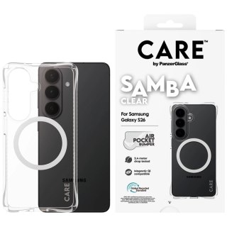 Etui CARE by PanzerGlass Samba Transparent Qi na Samsung Galaxy S26 - przezroczyste