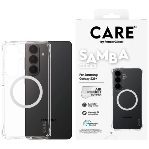 Etui CARE by PanzerGlass Samba Transparent Qi na Samsung Galaxy S26+ - przezroczyste