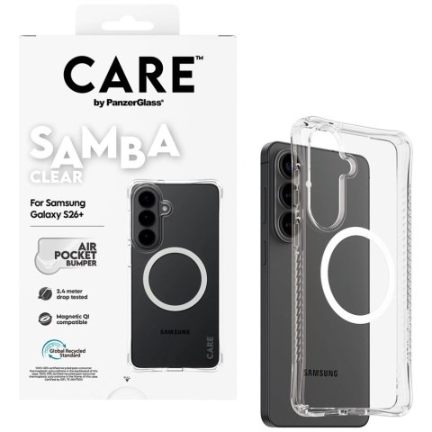 Etui CARE by PanzerGlass Samba Transparent Qi na Samsung Galaxy S26+ - przezroczyste