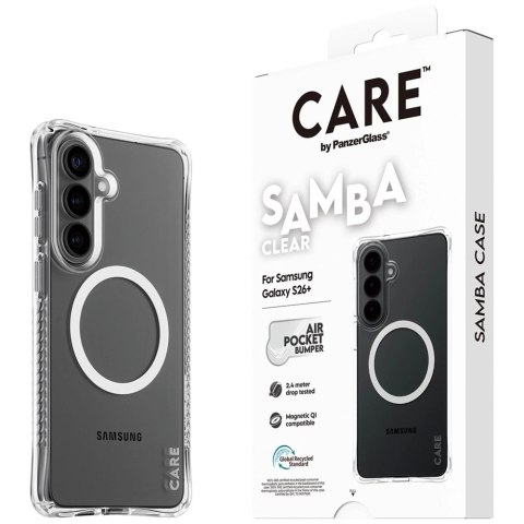 Etui CARE by PanzerGlass Samba Transparent Qi na Samsung Galaxy S26+ - przezroczyste