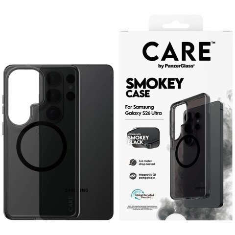 Etui CARE by PanzerGlass Urban Explorer Smokey w. Black Qi na Samsung Galaxy S26 Ultra - czarne