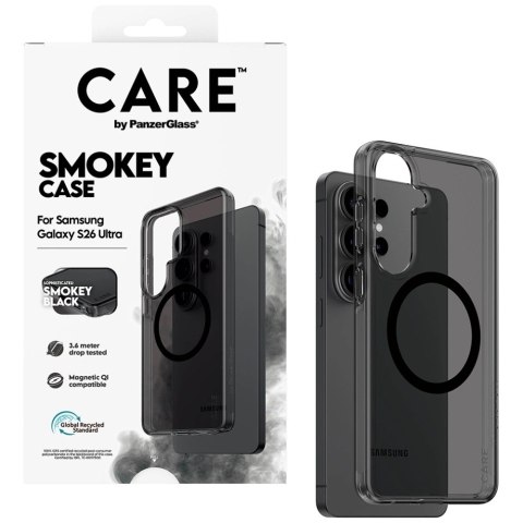 Etui CARE by PanzerGlass Urban Explorer Smokey w. Black Qi na Samsung Galaxy S26 Ultra - czarne