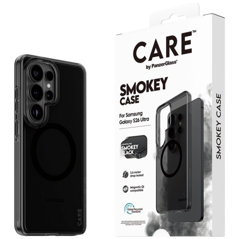 Etui CARE by PanzerGlass Urban Explorer Smokey w. Black Qi na Samsung Galaxy S26 Ultra - czarne